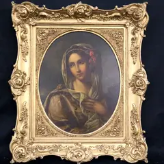 Italian Beauty Italian Beauty Italian Beauty by Italian School, Oil on metal board, sold May 2025