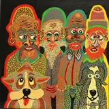 R. D. Bissett, The Indonesian Puppets, 2011-2012, Acrylic on canvas