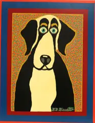 R. D. Bissett, What a Good Dog!, 2010, Acrylic on canvas