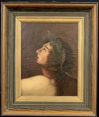 Continental School, Clio, the Greek Muse of History, Oil on canvas