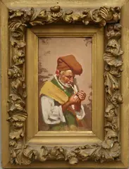 Old man with a pipe by Italian School, Oil on board, sold Jun 2025