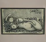 American School, Nude, 1971, Pencil on paper
