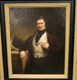 American School, Portrait of a Gentleman wearing a Vest, Oil on canvas