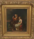Johann Peter Krafft, Ossian and Malvine, Oil on metal