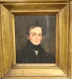 English School, Portrait of a Gentleman, Oil on laid down canvas