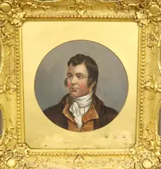 Alexander Nasmyth, Untitled, Robert Burns, 19th century oil on board artwork