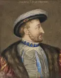 English School, Francis I, Watercolor and ink on paper or vellum