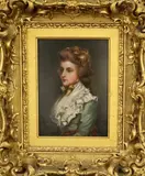 Joshua Reynolds, Miss Frances Kemble, Oil on board