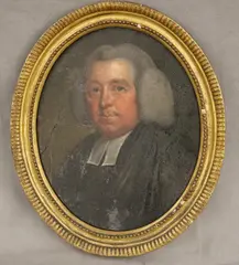 British School, Portrait of a Reverend, Oil on board