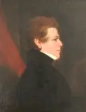 American School, Profile of a Young Man, Oil on canvas