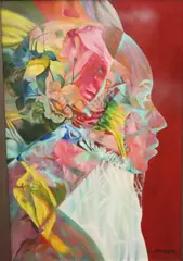 Jojo Ramirez, Colors of Eve, 2017, Oil on canvas (laid down to a board)