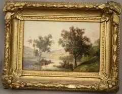 Henry Nesbitt McEvoy, Esopus Creek (Catskill Mountains, Oil on board