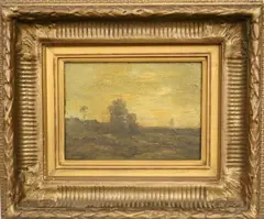 The Lonely Tree by American School, Oil on board, sold Jul 2025