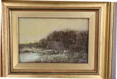 Robert Young Clay, Forest by the Lake, 2005, Oil on board