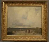 Richard Parkes Bonnington, Afternoon Meeting, Oil on board