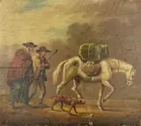 British School, Untitled, Movers, for restoration) Oil on board