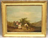 The Young Players by English School, Oil on board, offered Jul 2025