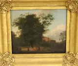 British School, Children Playing in the Late Afternoon, Oil on canvas