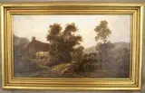 British School, The Family Farm, Oil on canvas