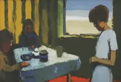 Untitled by Donald McIntyre, oil on board 35 x 50cm ., sold Apr 2022