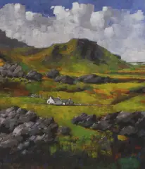 Arthur Stranraer Mull, Untitled, mixed media on textured paper 54 x 47cm .