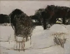 John Scorror O'Connor, Untitled, oil on canvas 77 x 102cm .