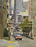Ken Howard, Untitled, oil on canvas board 25.5 x 20.5cm