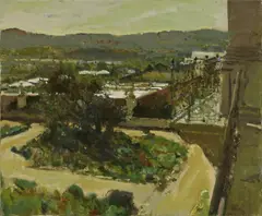 Untitled by Tom Coates, oil on canvas 51 x 61cm, sold Apr 2022