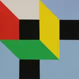 Peter Denmark, Untitled, acrylic on canvas 122.5 x 122.5cm