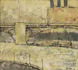 Robert Sadler, Untitled, acrylic on canvas laid on board 31.9 x 35cm Exhibited: Peter Pears Gallery