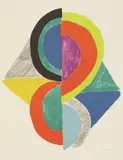Untitled by Sonia Delaunay, 1885-1979) 'Losange' lithograph in colours, sold Apr 2022