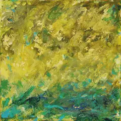 Barbara McGivern, Untitled, acrylic and gold leaf on paper stuck down to canvas 26 x 26cm (2)