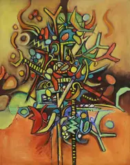 Ahmed Pervez, Untitled, 1926-1979) Untitled oil on canvas 76 x 61cm