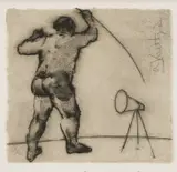 William Kentridge, Untitled, 1997 etching