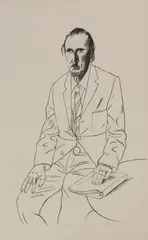Untitled by David Hockney, 1969 lithograph studio proof, sold Apr 2022
