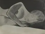 Derrick Greaves, Untitled, charcoal 44.5 x 60.5cm .