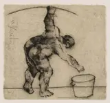 William Kentridge, Untitled, 1997 etching