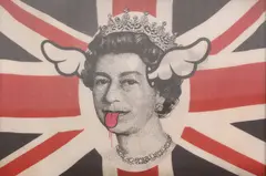 DFace, Untitled, D*Face (b.1978) 'Dog Save the Queen/Canis Servo Regina' hologram print