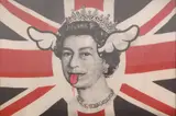 DFace, Untitled, D*Face (b.1978) 'Dog Save the Queen/Canis Servo Regina' hologram print