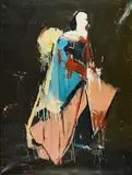 Lars Teichmann, "Madame", 2015, Acryl auf Leinwand