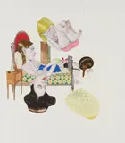 Léopold Rabus, Aus: Élévation, 2004, Mischtechnik auf Leinwand