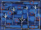 Nicola De Maria, Soave regno dei fiori, 1991, Gouache über Farblithografie auf Velin