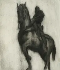 Ilias Papailiaklis, Ironic Don, 2006, Bleistift über Acryl auf Holz