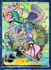 Frank Stella, Nemrik (Aus: Near East Series), 1999, Farbserigrafie, Prägedruck, Farblithografie und Farbradierung auf Bütten