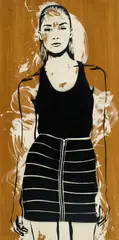 Xoooox, Ohne Titel, 2011, Acryl und Sprühfarbe auf Sperrholz