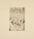 Otto Dix, Lili, die Königin der Luft, 1922, Radierung auf Velin