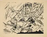 Lyonel Feininger, Ostsee Dampfer (Fahrzeuge in der Ostsee), 1918, Holzschnitt auf Papier