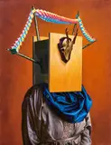 Hans Aichinger, "Tribal", 2008, Öl auf Leinwand