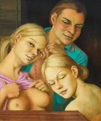 Falk Gernegroß, "Perlen", 2006, Öl auf Leinwand