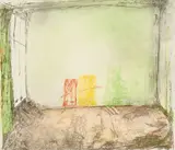 Klaus Fußmann, Interieur, 1974, Farblithografie auf Bütten